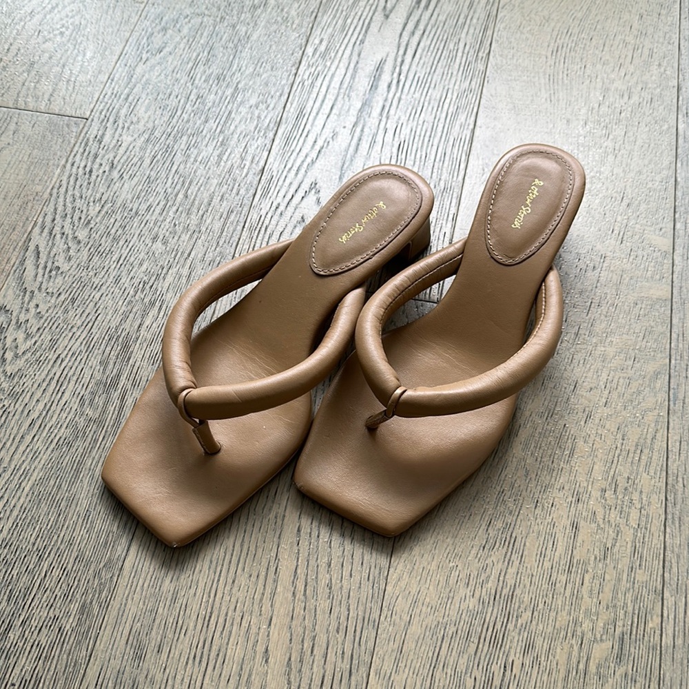 &otherstories leather flip flops